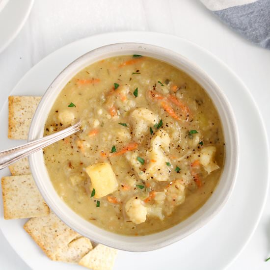 Vegan Leek and Potato Soup