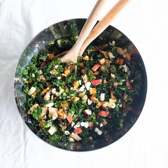 Fall Kale and Apple Salad