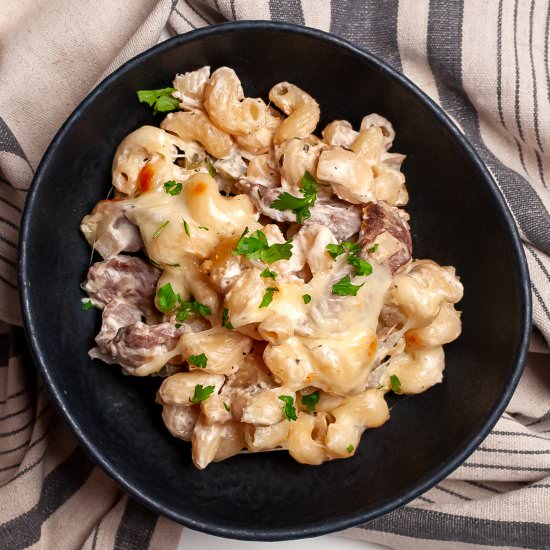 Philly Cheesesteak Pasta