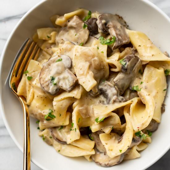 mushroom stroganoff