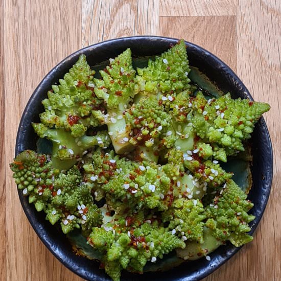 Spicy Romanesco Cauliflower