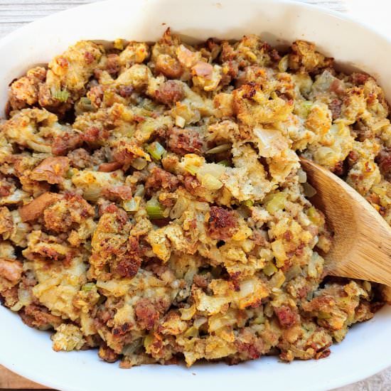 Mom’s Sausage Stuffing