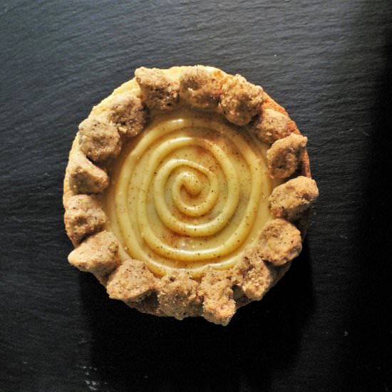 Mini Tarts with white chocolate