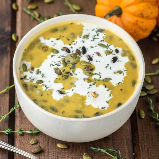 Pumpkin and Sweet Potato Soup