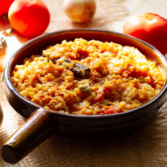 Red lentil dahl