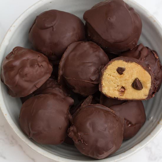 Chocolate Chip Cookie Dough Truffle
