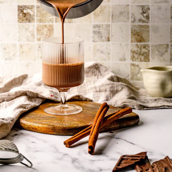 Maple Cinnamon Hot Chocolate