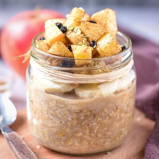 Apple Cinnamon Overnight Oats