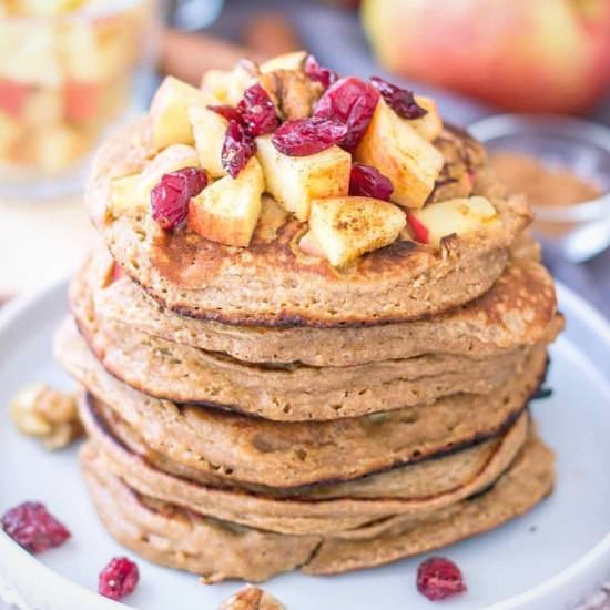 Apple Oatmeal Pancakes