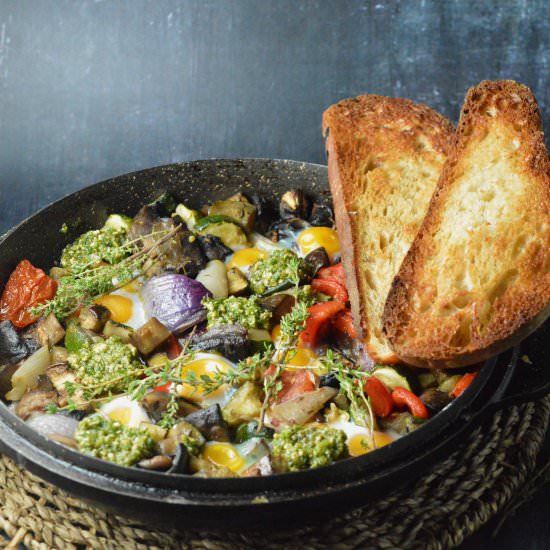Quail Egg Shakshuka