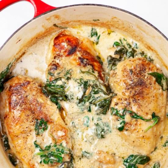 Creamy Chicken Florentine