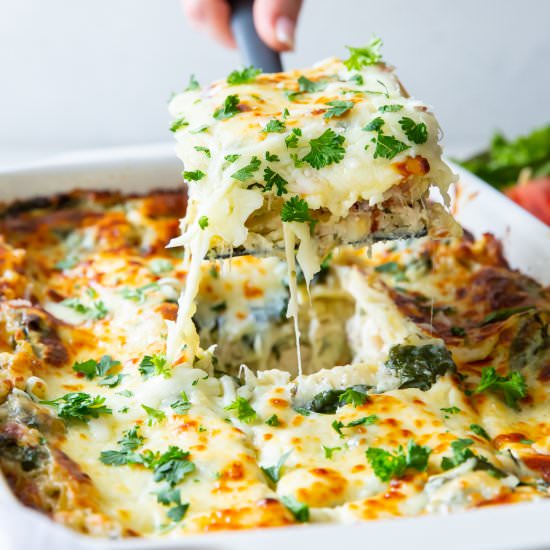 White Chicken Lasagna
