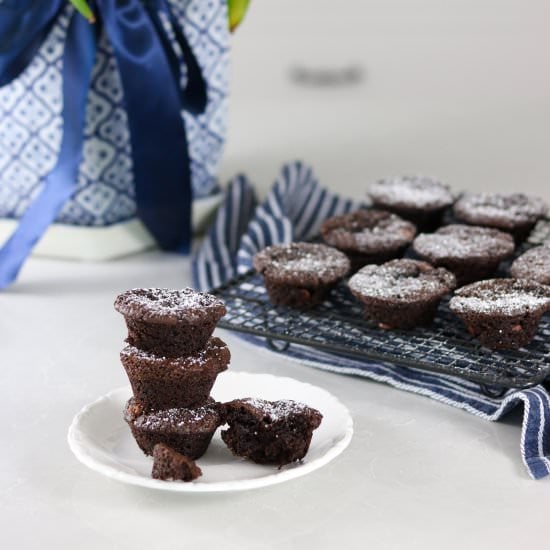 Two Bite Double Chocolate Brownies