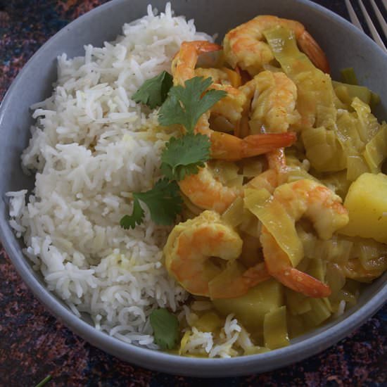 shrimp yellow curry