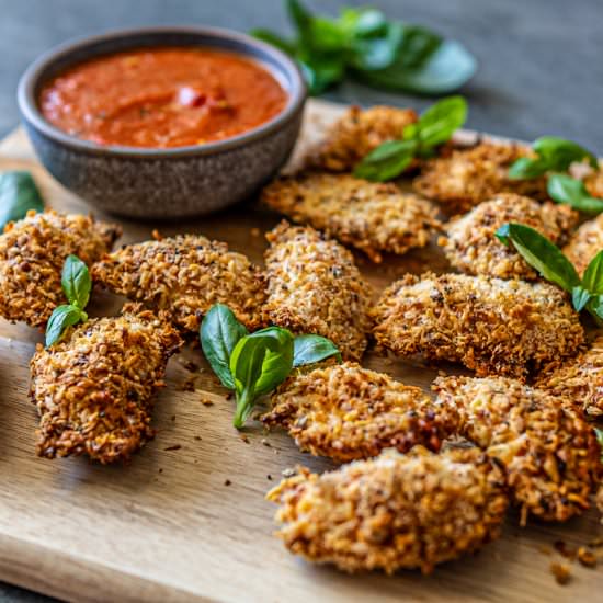 CRISPY CHEESE AND SPINACH RAVIOLI