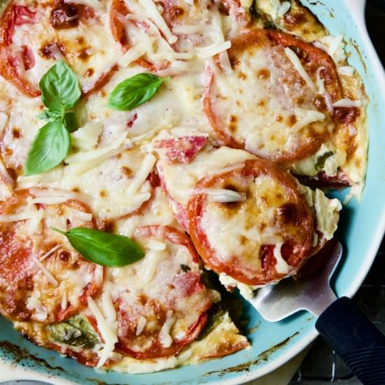 Crustless Southern Tomato Pie