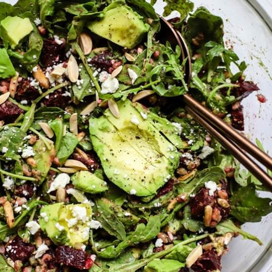 Roasted Beet & Avocado Salad