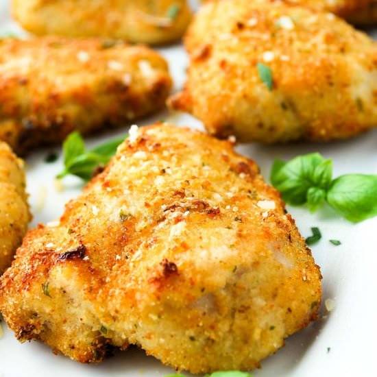 Air Fryer Parmesan Crusted Chicken