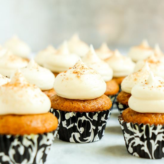 Mini Pumpkin Cupcakes