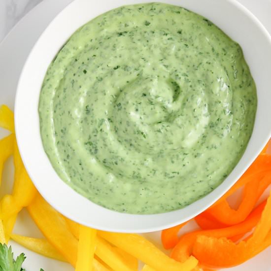 Avocado Green Goddess Dressing