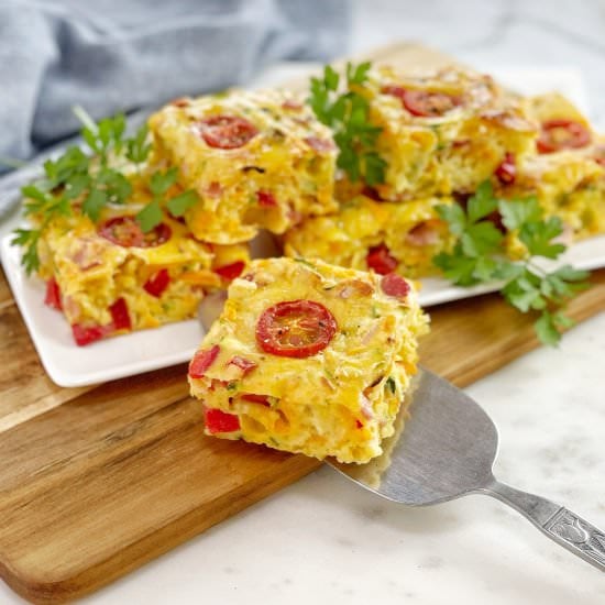 Zucchini Slice with Bacon