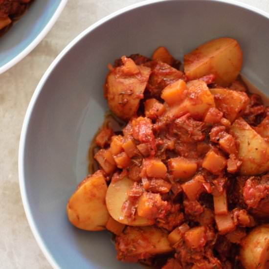 Red Wine Potato Casserole
