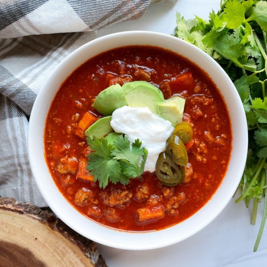 Healthy No Bean Turkey Chili