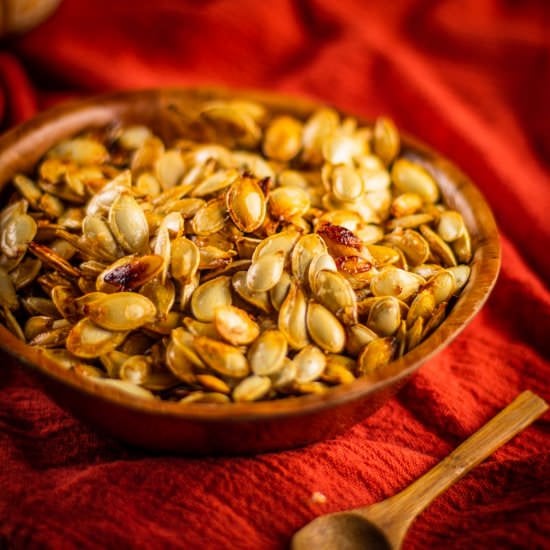 Maple Roasted Pumpkin Seeds