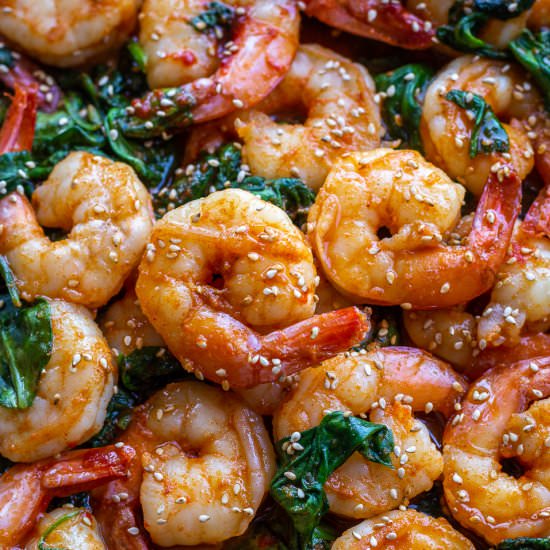 Gochujang Sesame Shrimp