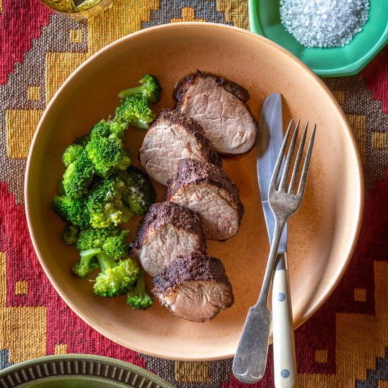 Cocoa Rubbed Pork Tenderloin