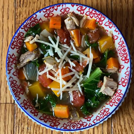 Chicken Soup with Butternut Squash