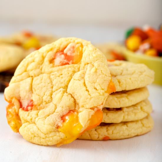 Easy Candy Corn Cookies