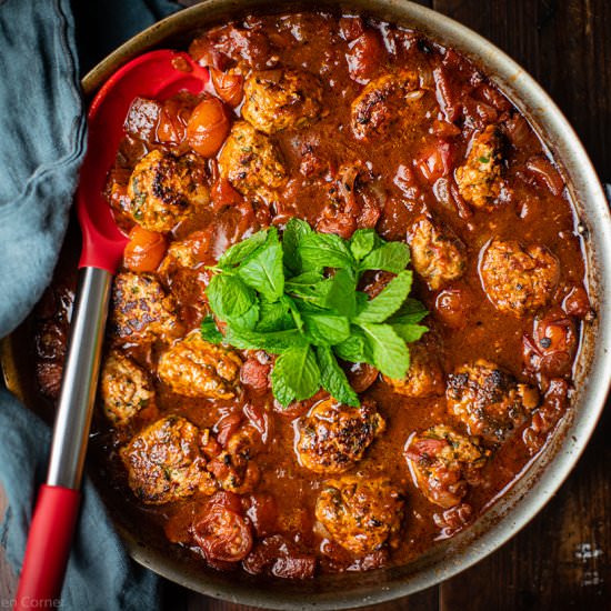 Spicy pork meatballs