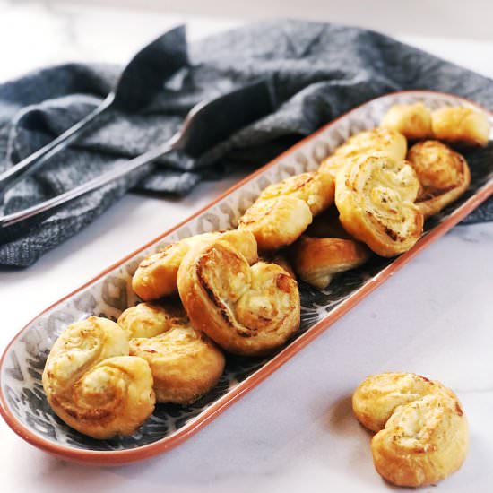 Savory Ricotta and Parmesan Palmier