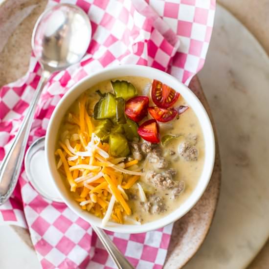 Cheeseburger Soup