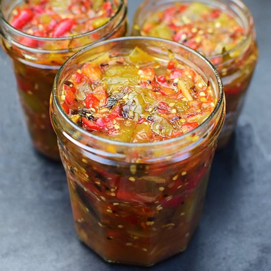 Green Tomato and Habanero Chutney