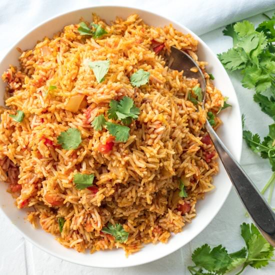 Indian Fire Roasted Tomato Rice