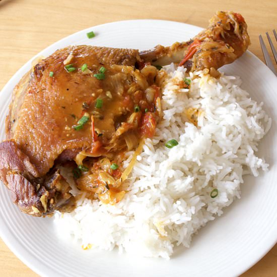 Vanilla duck stew