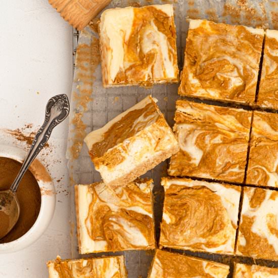 Pumpkin Cheesecake Bars