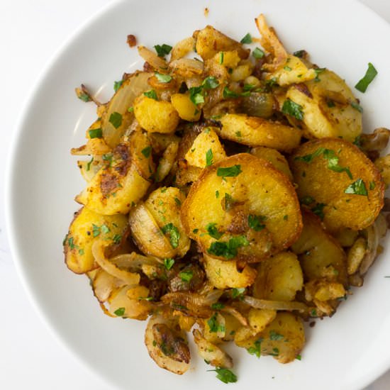 Fried Potatoes and Onions