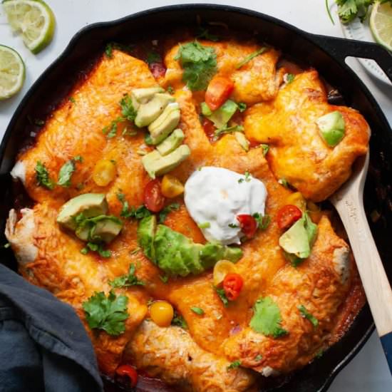 Healthy Turkey Enchiladas