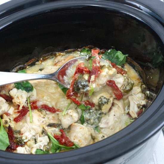 Creamy Slow Cooker Tuscan Chicken