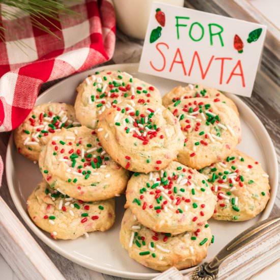 Christmas Cake Mix Cookies