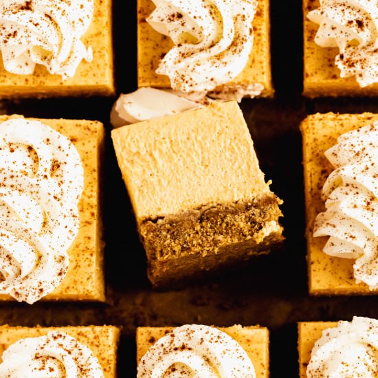 Pumpkin Cheesecake Bars