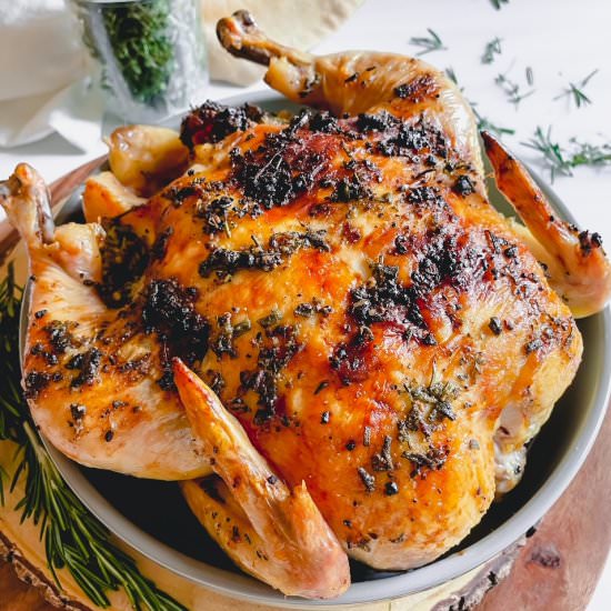 Garlic Herb Roasted Chicken
