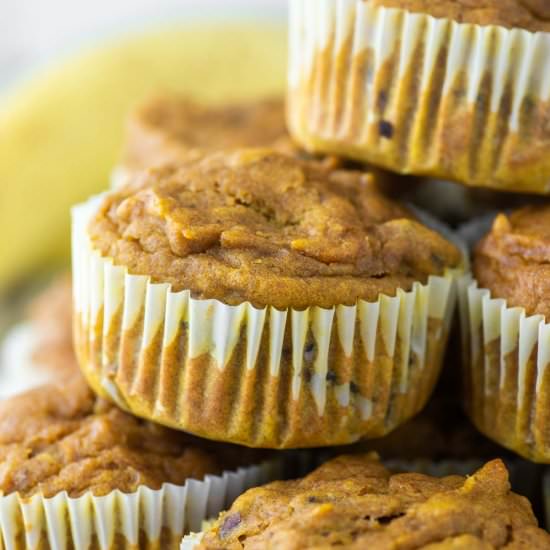 Pumpkin Banana Muffins