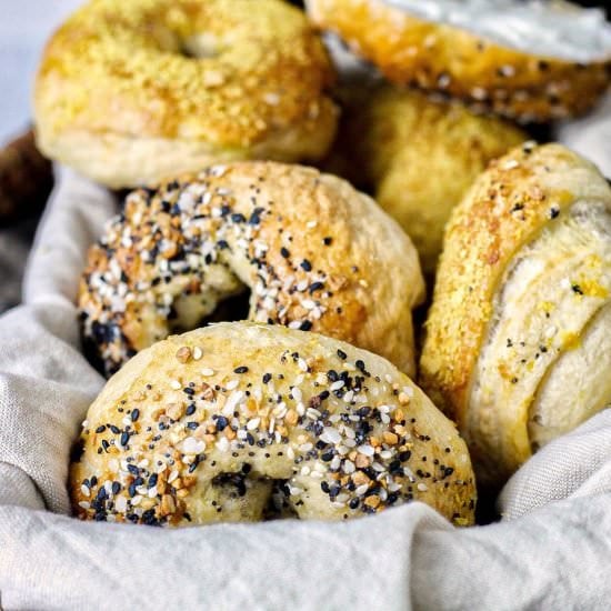 Easy Bone Broth Bagels