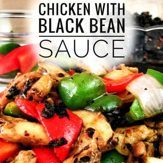 Chicken with black bean sauce