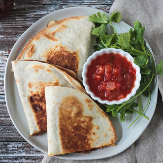 Pumpkin Apple Vegan Quesadillas