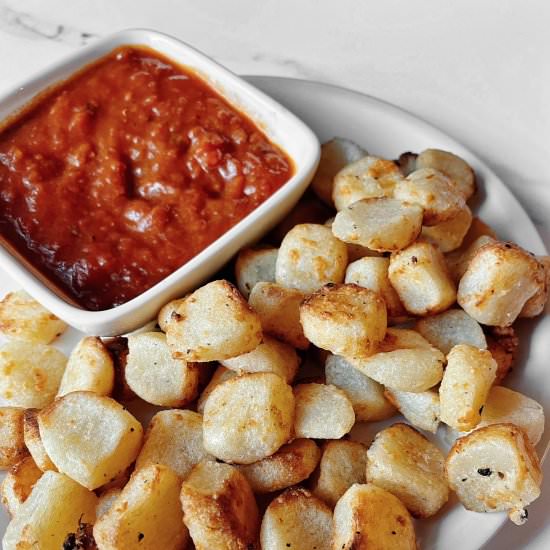 Crispy Parmesan Cauliflower Gnocchi